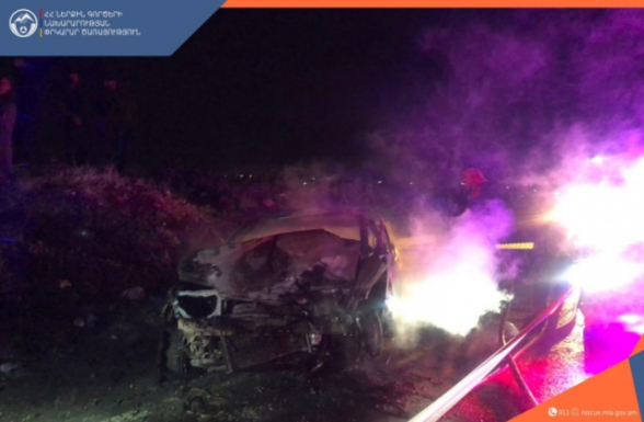 Դաշտ գյուղում բախվել են «Toyota»-ն և «Opel»-ը․ վերջինս բռնկվել է․ կա զnh և տուժածներ